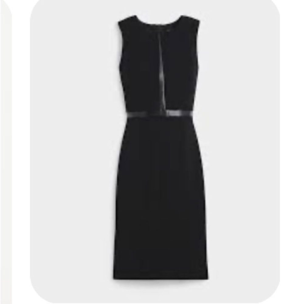 White House black market black work sheath dress